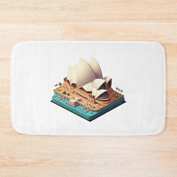 Item preview, Sydney Opera cute isometric 3d designed and sold by TinyTreeHugger.