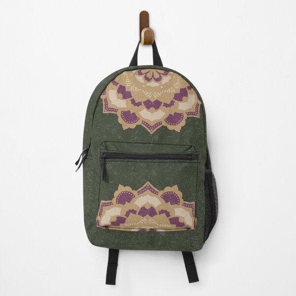 Item preview, Deva Mandala - Pine, Fawn, Beet, Dove designed and sold by Irene Estelle.