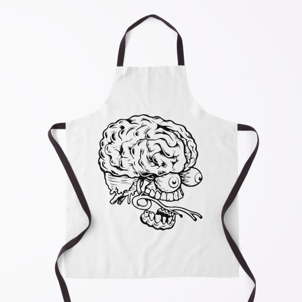Item preview, Zombie Brain Black Ink Art designed and sold by InkStation24.
