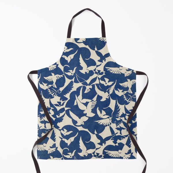 Item preview, Pigeons in blue and white pattern designed and sold by My Artprintz.