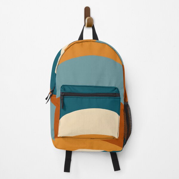 Item preview, Horizontal Fluid Wavy Pattern  Icy Blue, Orange designed and sold by Prints and Lifestyle.