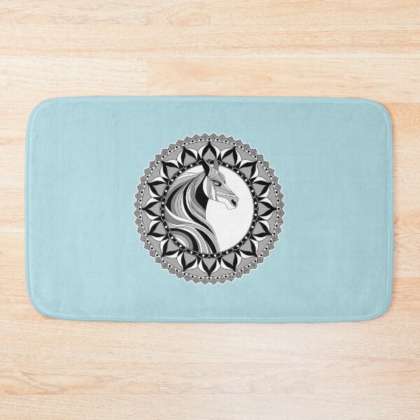 Item preview, Horse Mandala With White BG designed and sold by GlobalMandala.