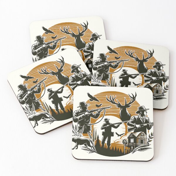 Item preview,  Fearless Hunters Hunting in Jungle designed and sold by vectorillus.