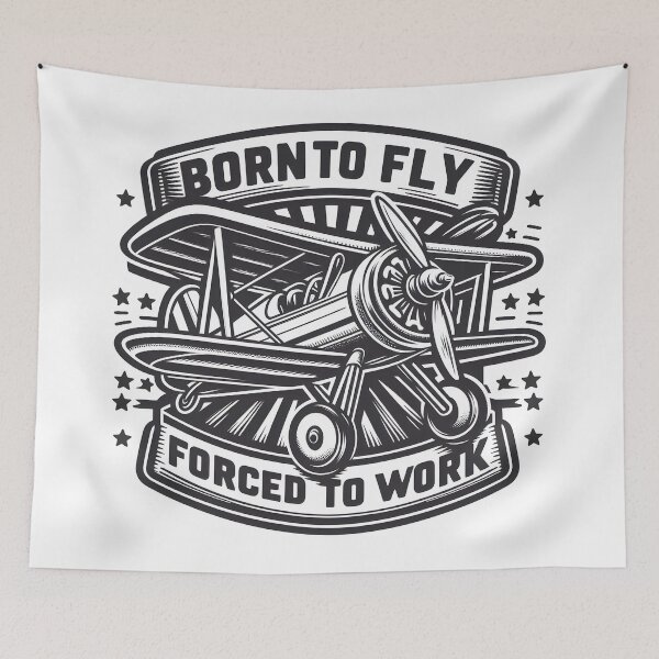 Item preview, Biplane: Born to fly, forced to work designed and sold by Dungeon-Depot.