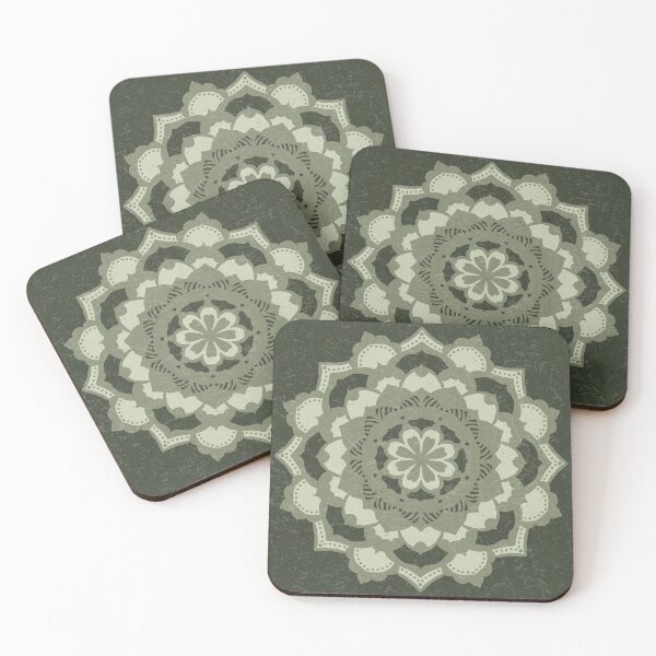 Item preview, Deva Mandala - Pine, Sage, Tea designed and sold by Irene Estelle.