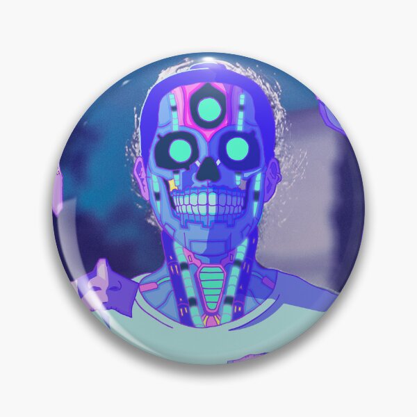 Item preview, Three-eyed cyberskull designed and sold by Giordano Bruno Vela.