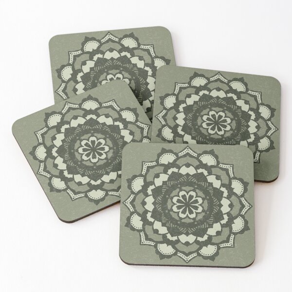 Item preview, Deva Mandala - Sage, Pine, Tea designed and sold by Irene Estelle.