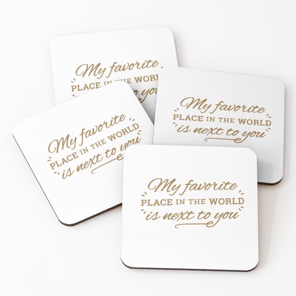 Item preview, My favourite place in the world is next to you text  designed and sold by Anisha  Vaz.