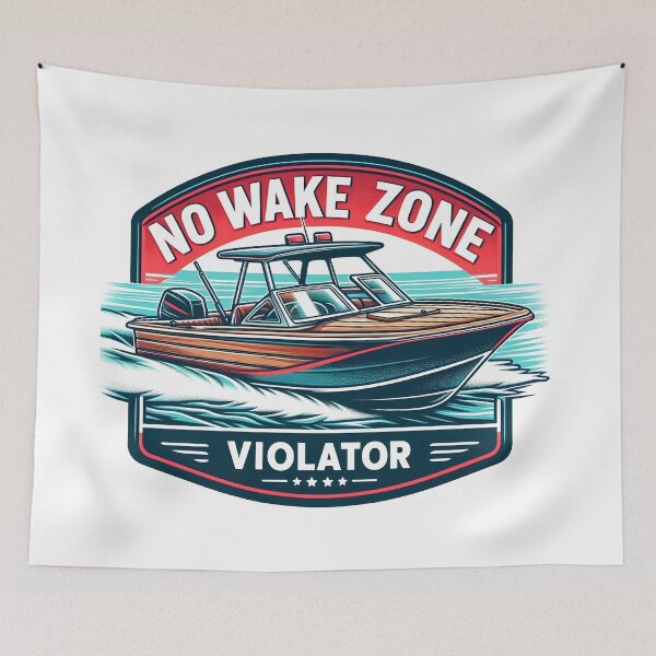 Item preview, Motorboat: No Wake Zone Violator designed and sold by Dungeon-Depot.