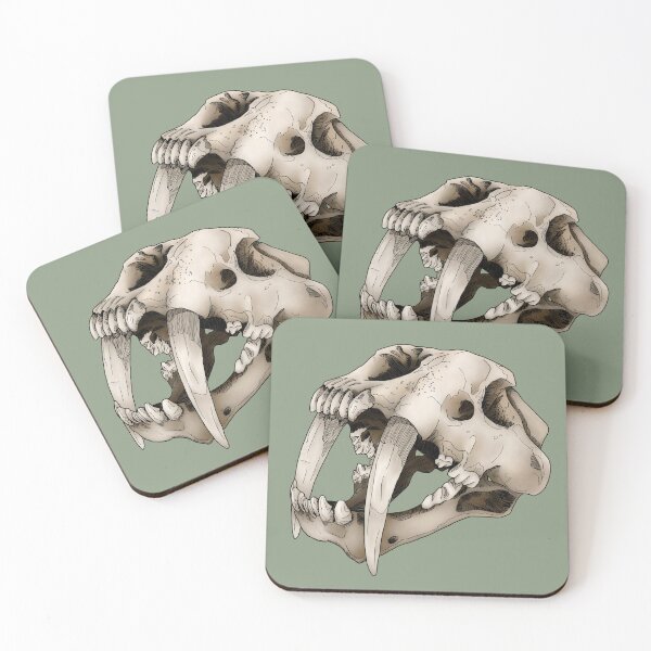 Item preview, Saber-Toothed Cat Skull designed and sold by Moon Dog Art.