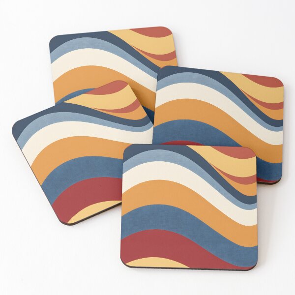 Item preview, Horizontal Fluid Wavy Pattern Icy Blue, Dark Blue designed and sold by Prints and Lifestyle.