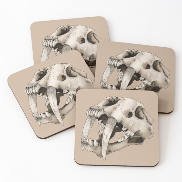 Item preview, Saber-Toothed Cat Skull designed and sold by Moon Dog Art.