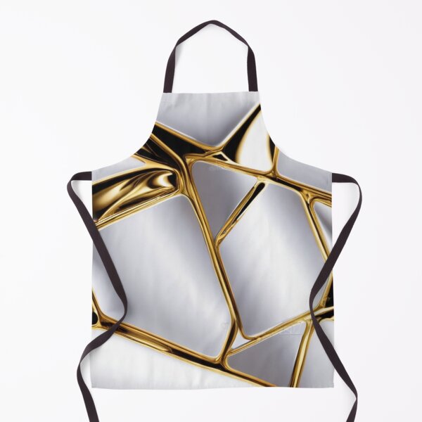 Artikelvorschau, Weißes und goldenes geometrisches Muster entworfen und verkauft von Sol-threads.