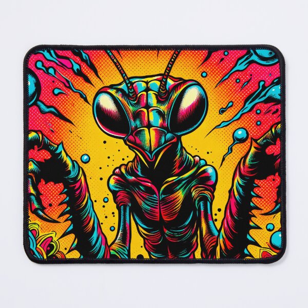 Item preview, Trippy Psychedelic Praying Mantis Dude designed and sold by AIPixelMaster.