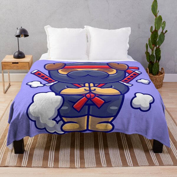 Item preview, Title: "Ninja Paws: Cute Pug Dog Vanishing Act" designed and sold by hjian8219.
