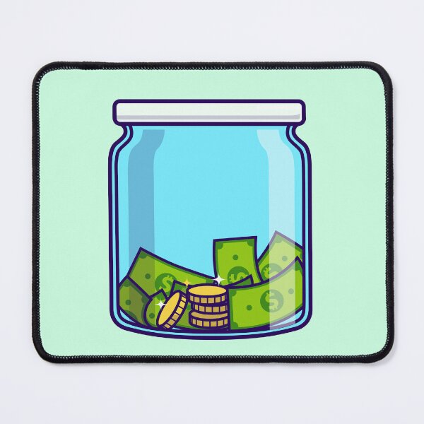 Item preview, Golden Savings: Money Jar with Gold Coins designed and sold by hjian8219.