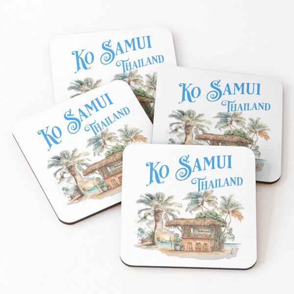 Item preview, Beach of koh samui thailand with huts designed and sold by CyberYogi.