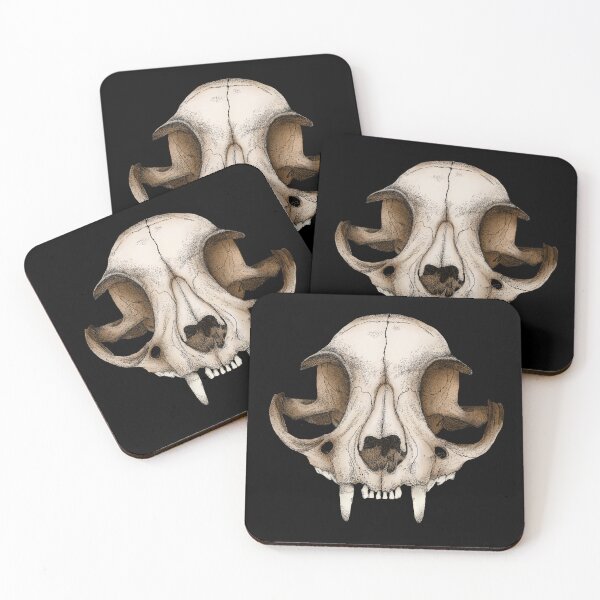 Item preview, Domestic Cat Skull designed and sold by Moon Dog Art.