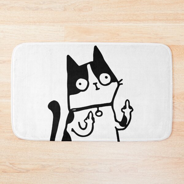 Item preview, Meow You Badass cat designed and sold by InkStation24.
