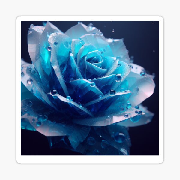 BLUE ROSE DESIGN Sticker