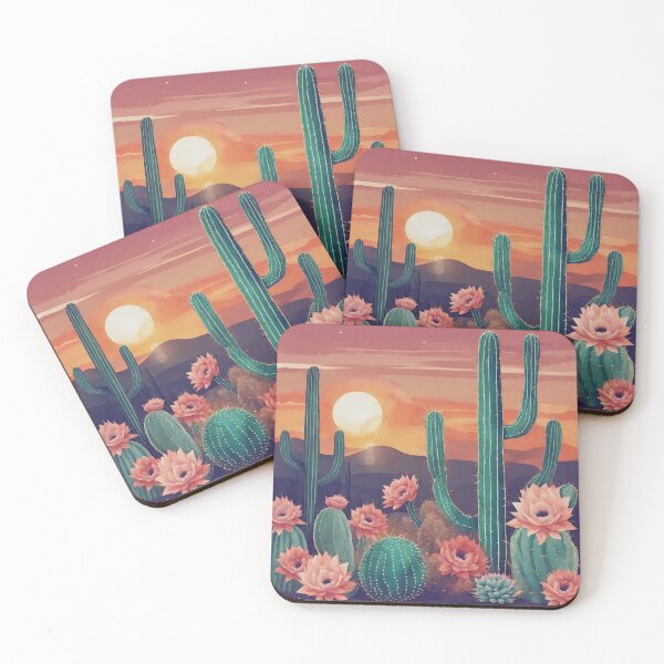 Item preview, Sunset Serenity in the Cactus Oasis designed and sold by Mozyden.