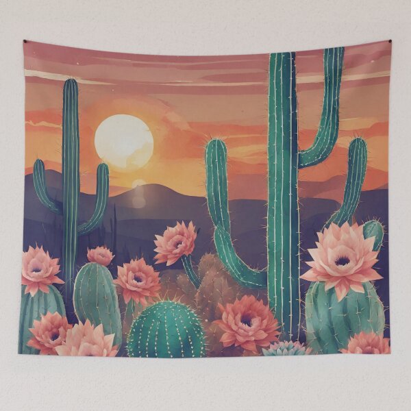 Item preview, Sunset Serenity in the Cactus Oasis designed and sold by Mozyden.
