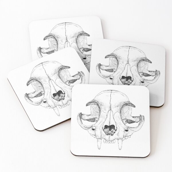 Item preview, Domestic Cat Skull designed and sold by Moon Dog Art.