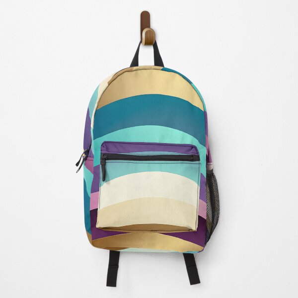 Item preview, Horizontal Fluid Wavy Pattern Lilac, Gold designed and sold by Prints and Lifestyle.