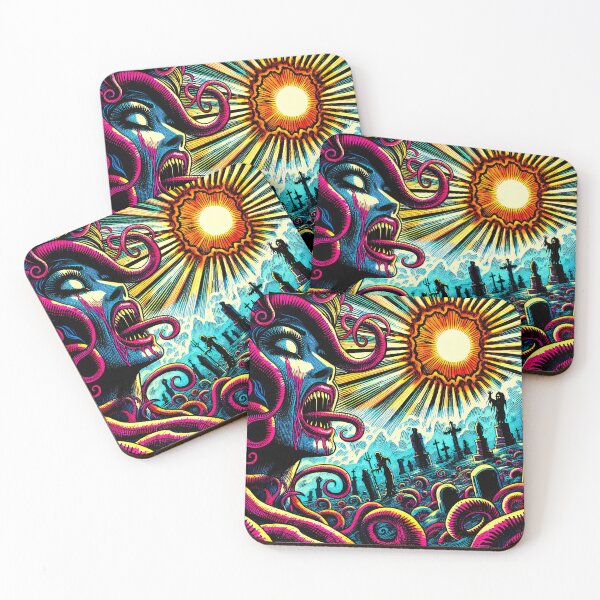 Item preview, Trippy Psychedelic Medusa's Mythological Cemetery designed and sold by AIPixelMaster.