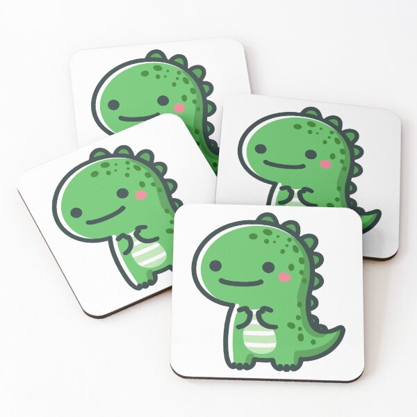 Item preview, Cute Green Dinosaur - Kawaii Style Dino Design for Kids and Adults designed and sold by Bobeast731.