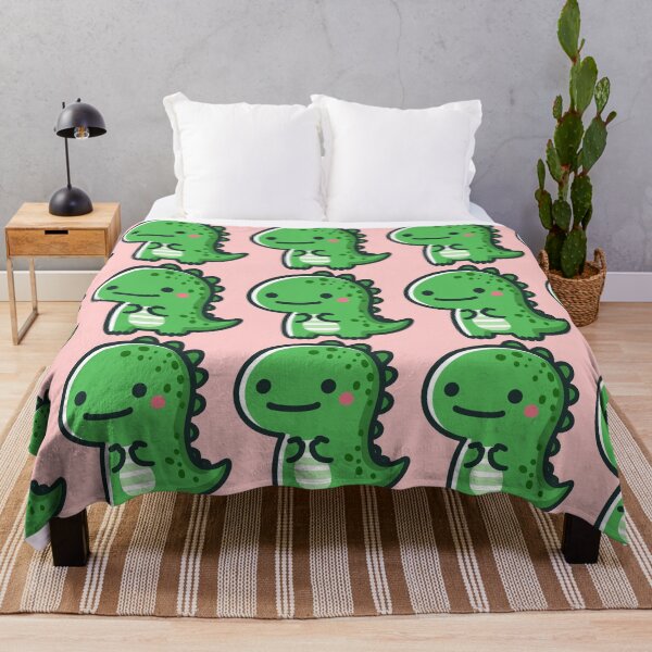 Item preview, Cute Green Dinosaur - Kawaii Style Dino Design for Kids and Adults designed and sold by Bobeast731.