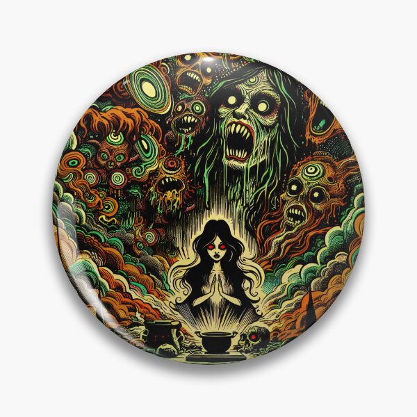 Artikelvorschau, Trippy psychedelischer geisterhafter Hexenzauber entworfen und verkauft von AIPixelMaster.
