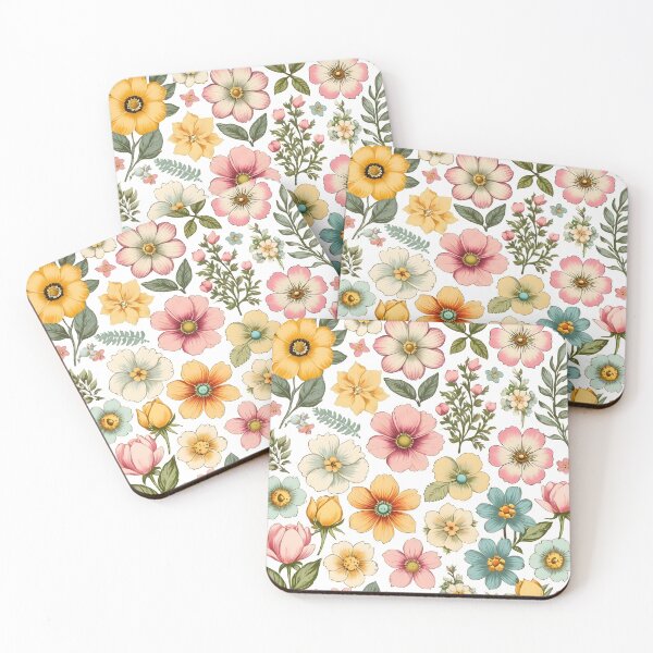 Item preview, Spring flowers pattern designed and sold by Naturitude.