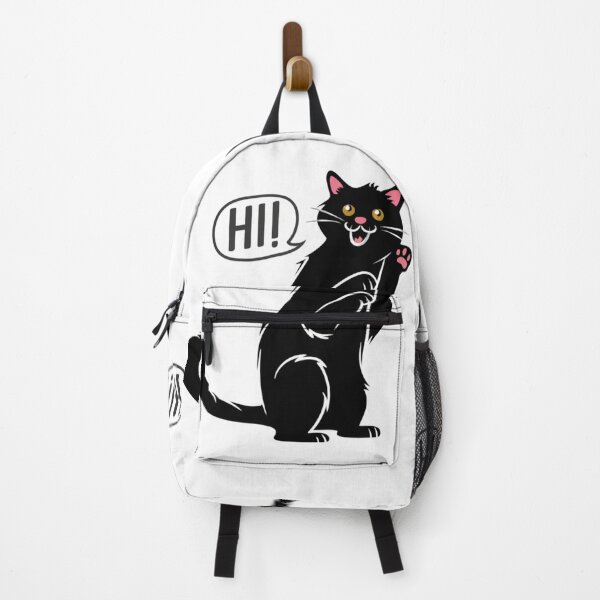 Item preview, Black Cat Say Hi designed and sold by ratchawoot.