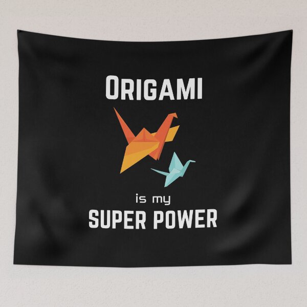Aperçu de l'œuvre Origami | L'origami est mon super pouvoir créée et vendue par annoying-shirts.