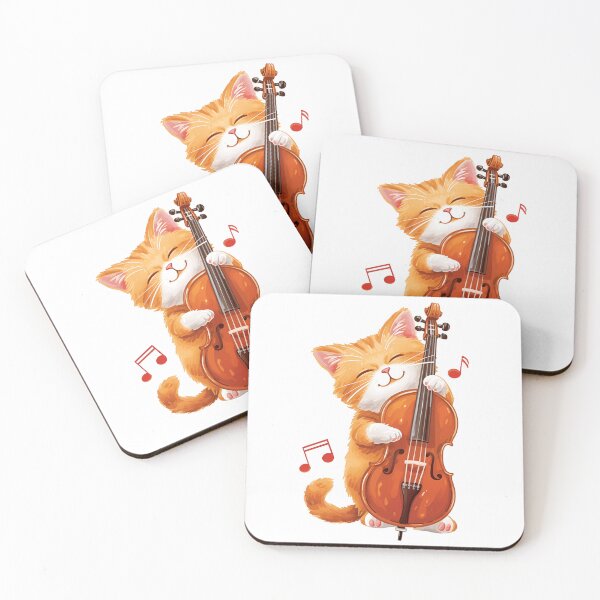 Item preview, Cute Cat With Cello. Funny Cat And Cello Lover For Women Kid designed and sold by ahmed2751989.