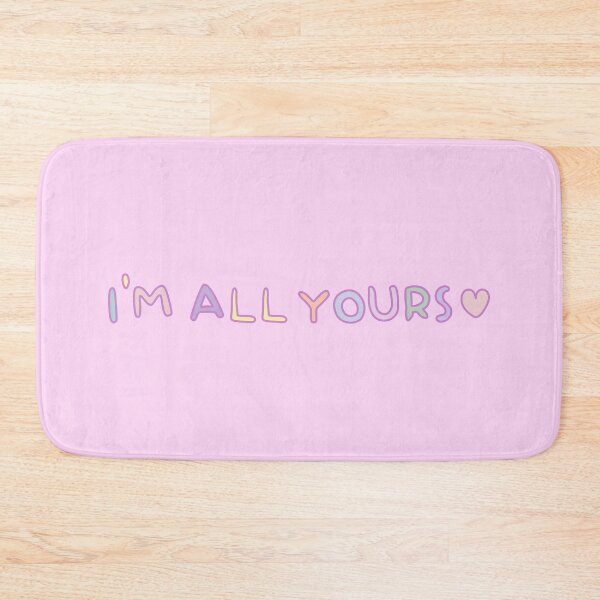 Item preview, Kawaii Pink Aesthetic I'm All Yours Heart Text | For Him Her | Romantic Valentine's Day Gift designed and sold by sarahgirlshop.