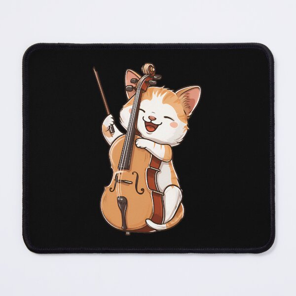 Item preview,  Cute Cat With Cello. Funny Cat And Cello Lover For Women Kid designed and sold by ahmed2751989.