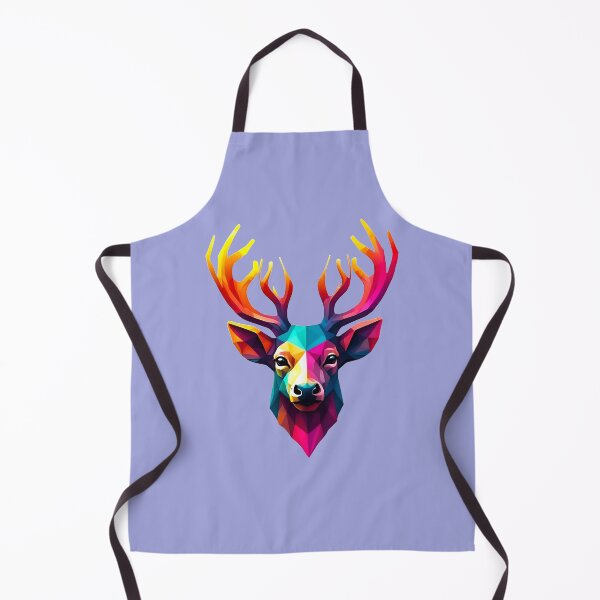 Item preview, Abstract deer head in color designed and sold by AD-Digital-Art.