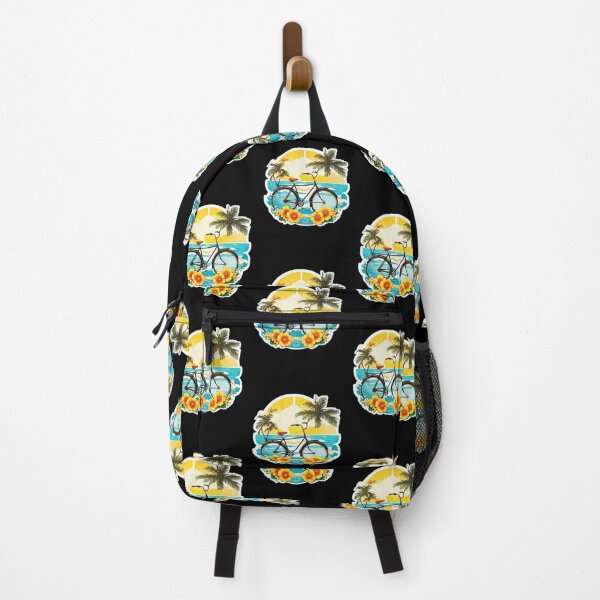 Item preview, Vintage Bicycle with Waves and Hawaiian Ochids designed and sold by NautiChic.