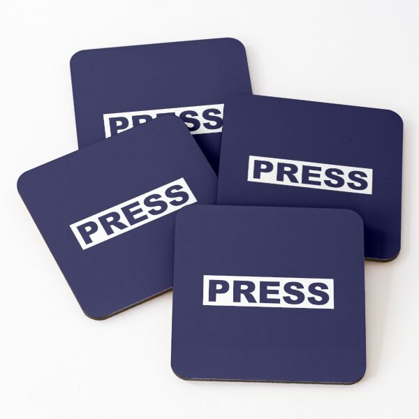 Item preview, Press Logo (Inspired by Palestinian Journalist Motaz Azaiza) designed and sold by WeSellMerch.