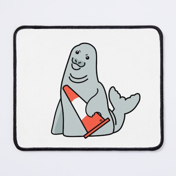 Item preview, Neil the Seal (with his traffic cone) designed and sold by Treasured Oddities.