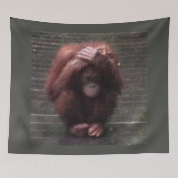 Item preview, Monkey in the rain :( designed and sold by sillysprout.