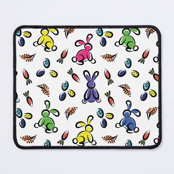 Item preview, Easter Pattern With Colorful Rabbits, Eggs And Carrots designed and sold by adamtepl.