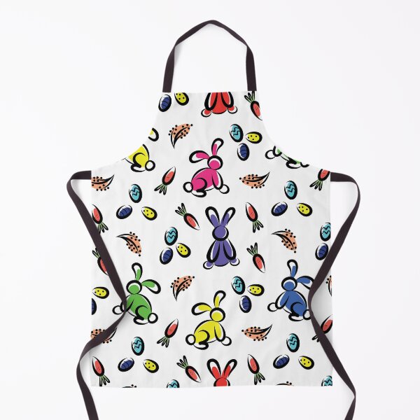 Item preview, Easter Pattern With Colorful Rabbits, Eggs And Carrots designed and sold by adamtepl.