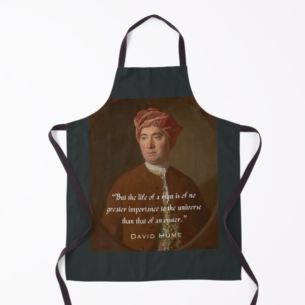 Item preview, David Hume portrait and quote: But the life of a man is of no greater importance to the universe than that of an oyster. designed and sold by artbleed.