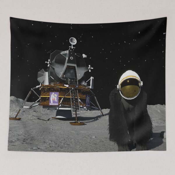 Item preview, Apes On The Moon designed and sold by MooncakesDesign.