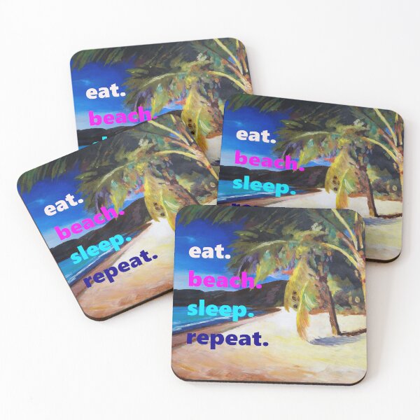 Item preview, Caribbean Dream: eat. beach. sleep. repeat. designed and sold by artshop77.