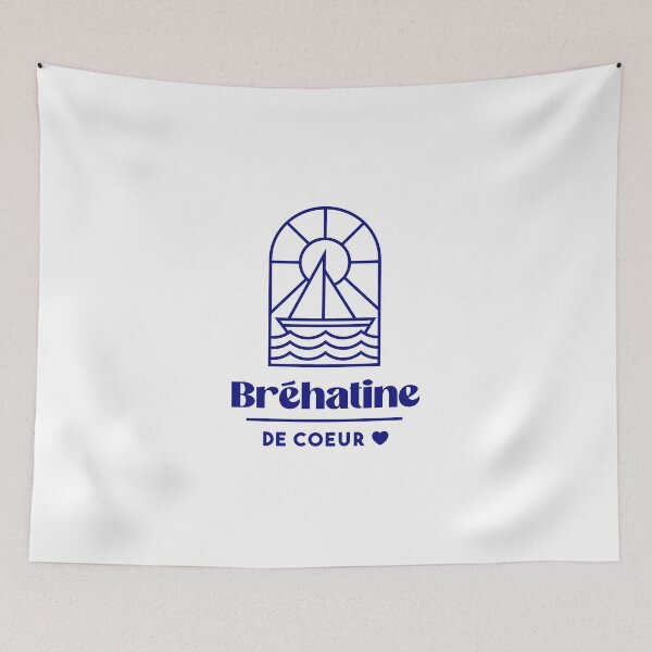 Item preview, Bréhatine de coeur - Brittany Morbihan 56 Sea Holidays Beach designed and sold by Burning Dog.