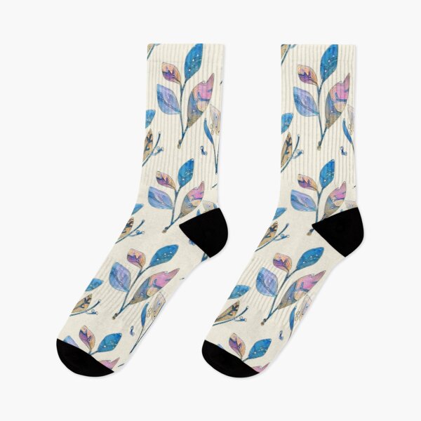 Item preview, Pastel Pink Scandinavian Leaves  designed and sold by Sizani.
